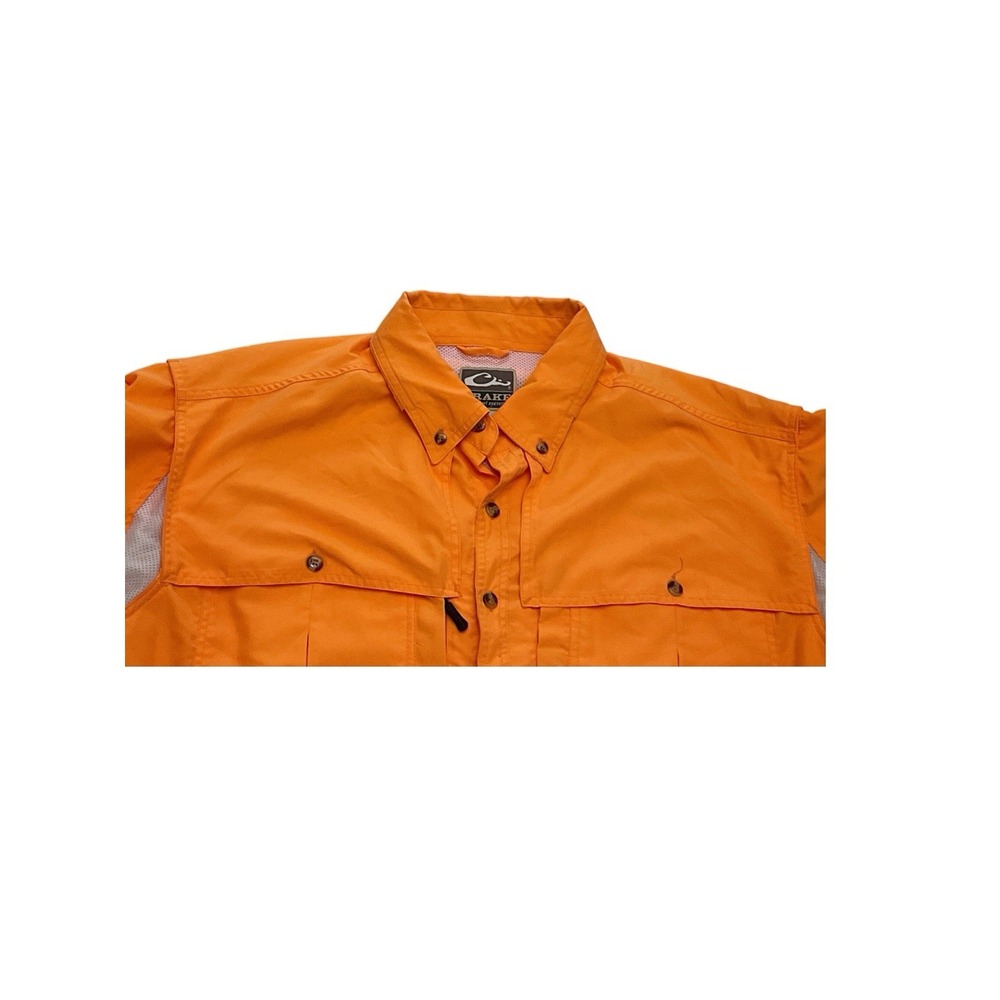 Drake Waterfowl Fishing Shirt Medium Wingshooter Flyweight Outdoors Vented Hiviz - Picture 4 of 6